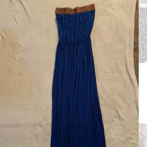 Strapless maxi dress